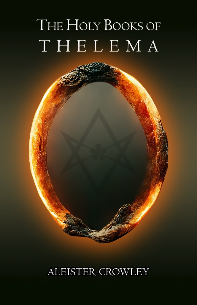 Surreal poster featuring a glowing orange ring with a dark central hexagram.